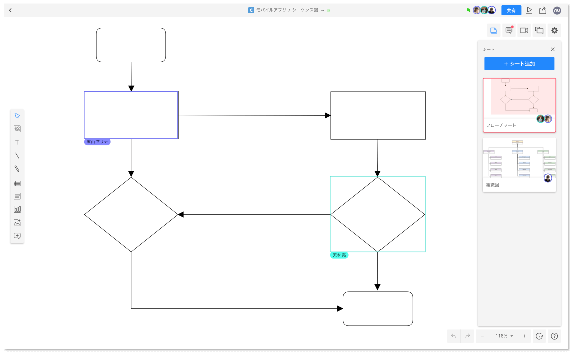 チーム向けベン図作成ツール テンプレート オンライン作図ツール Cacoo カクー