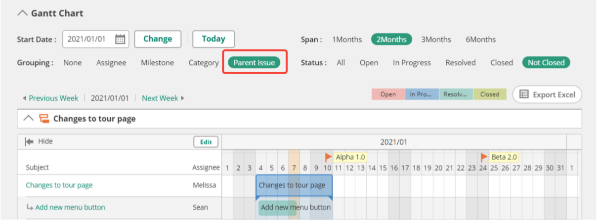 Gantt Chart Overview Faqs Technical Support Nulab