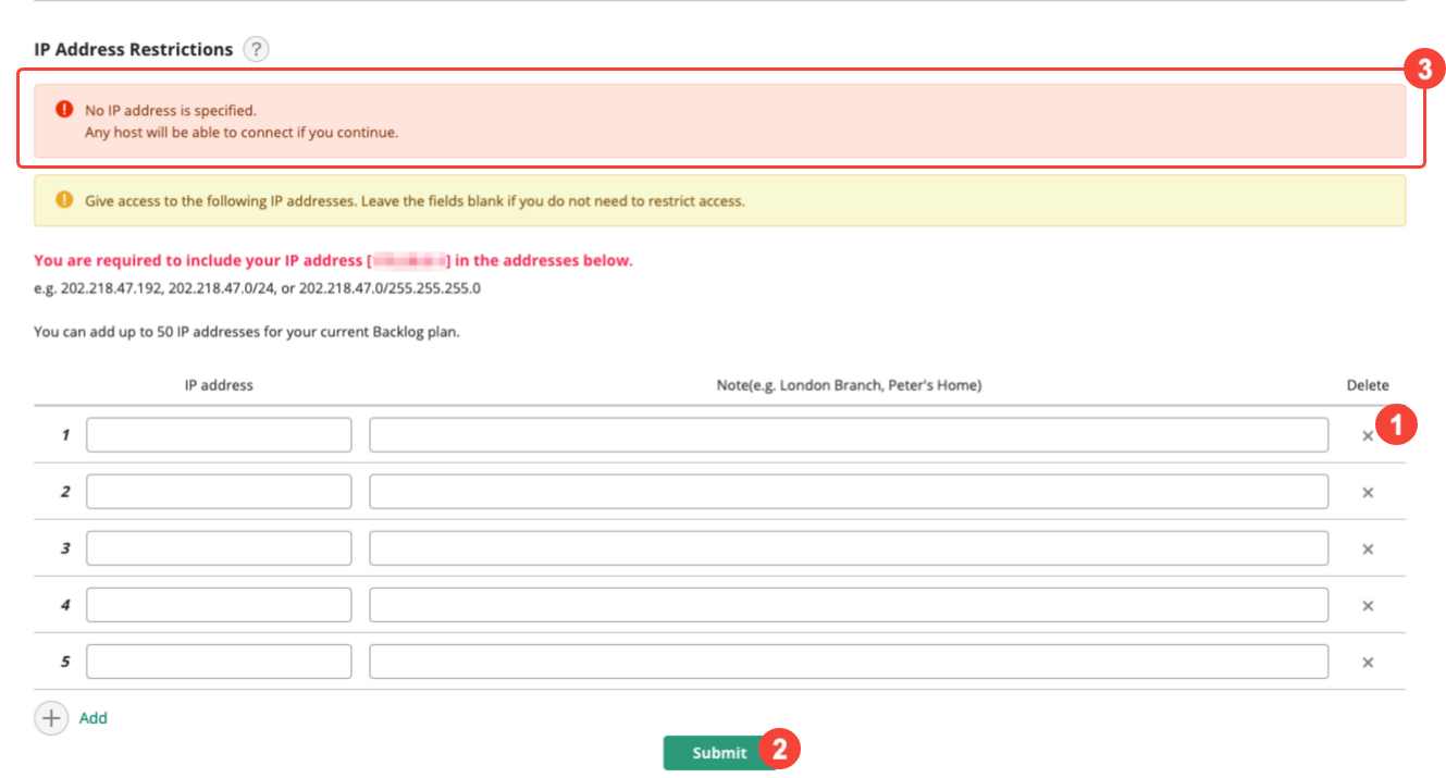 Access Control Backlog Help Center