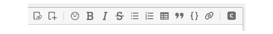 Backlogで、Wikiページ作成のツールバーが表示されている状態のスクリーンショット。