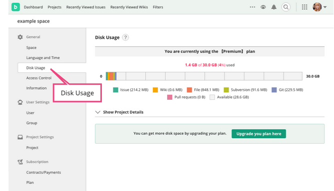 Check Disk Usage | Backlog
