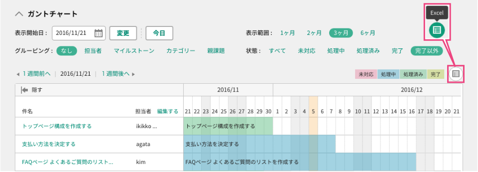 Excelダウンロード Backlog Enterprise Japanese