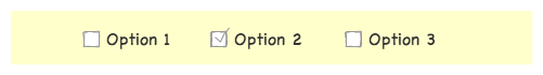 checkbox default layout