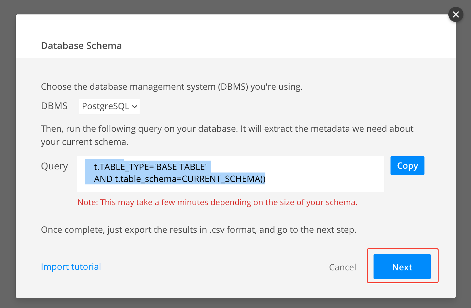 Import your Database Schema to Cacoo