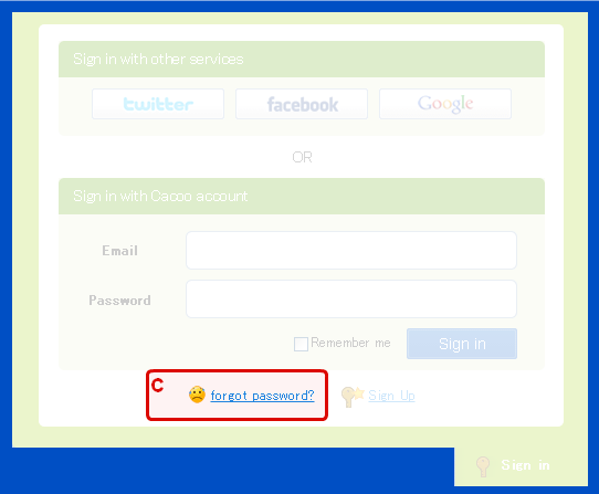 Forgot password