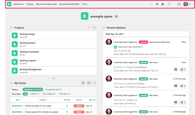 Global Navigation | Backlog