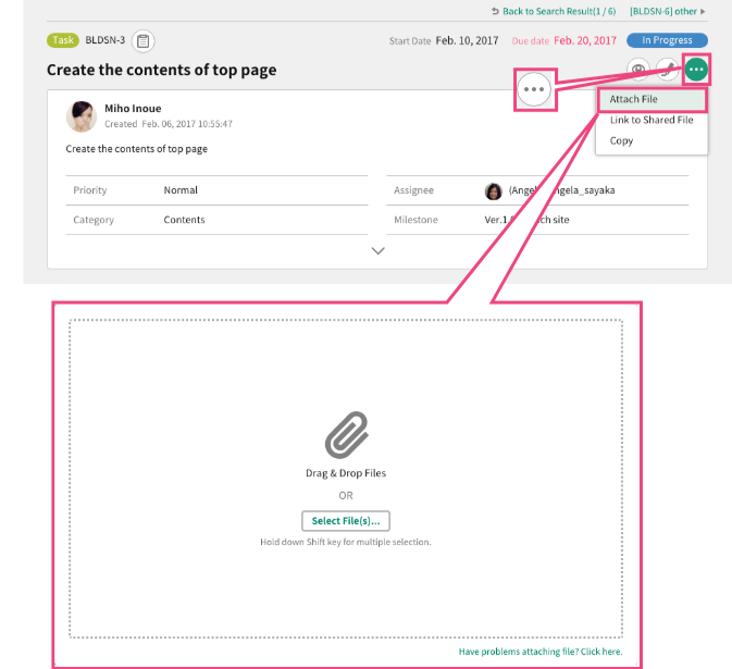 Attach File to Issue | Backlog