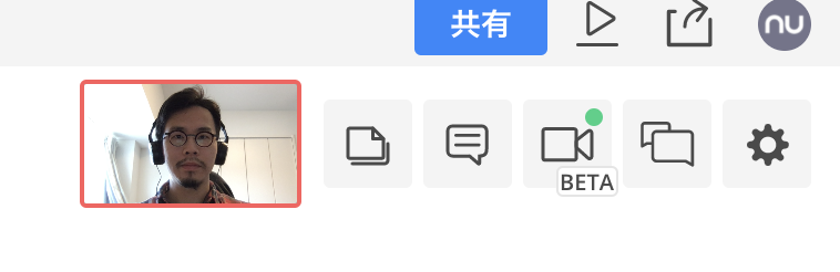 ミニビデオの表示