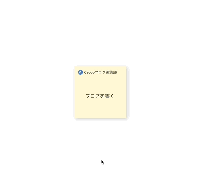 Cacooの付箋から「Backlog課題を作成」を開く