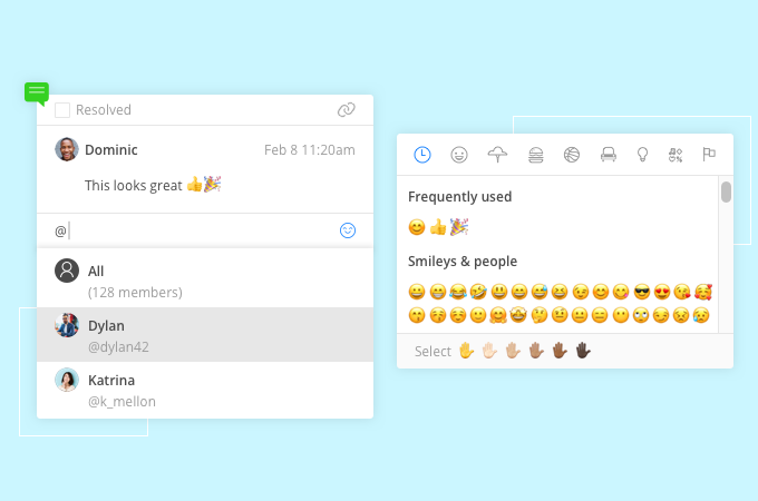 Keep your Cacoo comment threads focused with new Mention feature