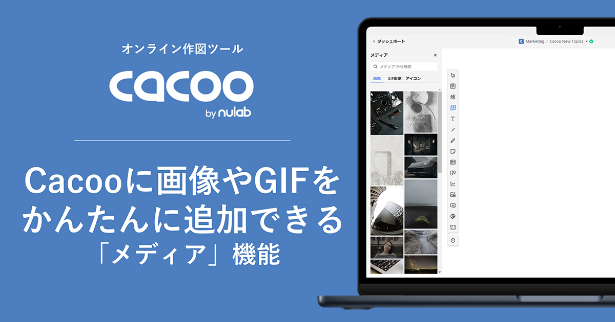 Cacoo「メディア」機能